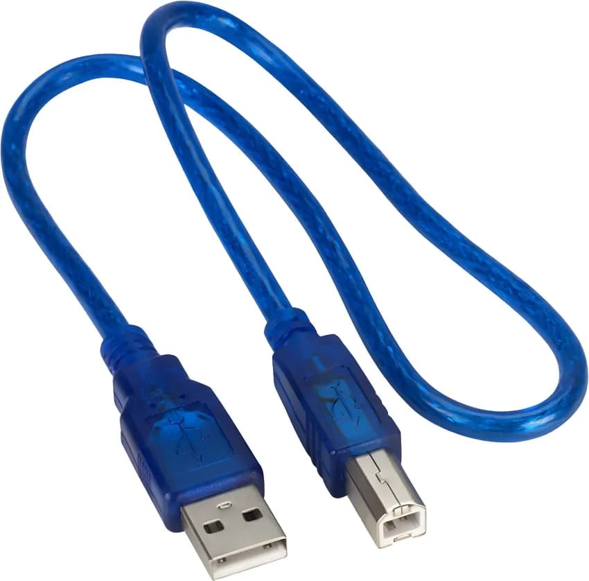 Arduino USB Cable Type-A to Type-B | 50cm D Cable for Arduino Uno & Mega