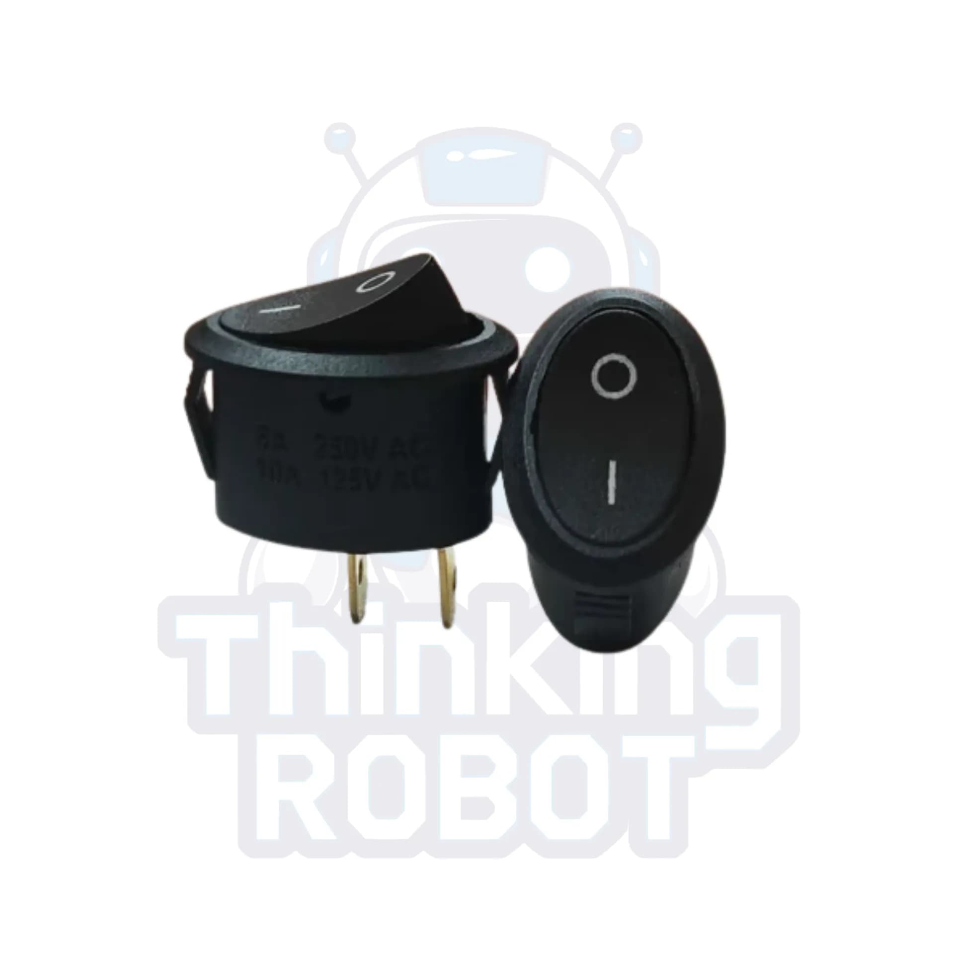 Oval Rocker Switch ON/OFF – 2 Pin Panel Mount