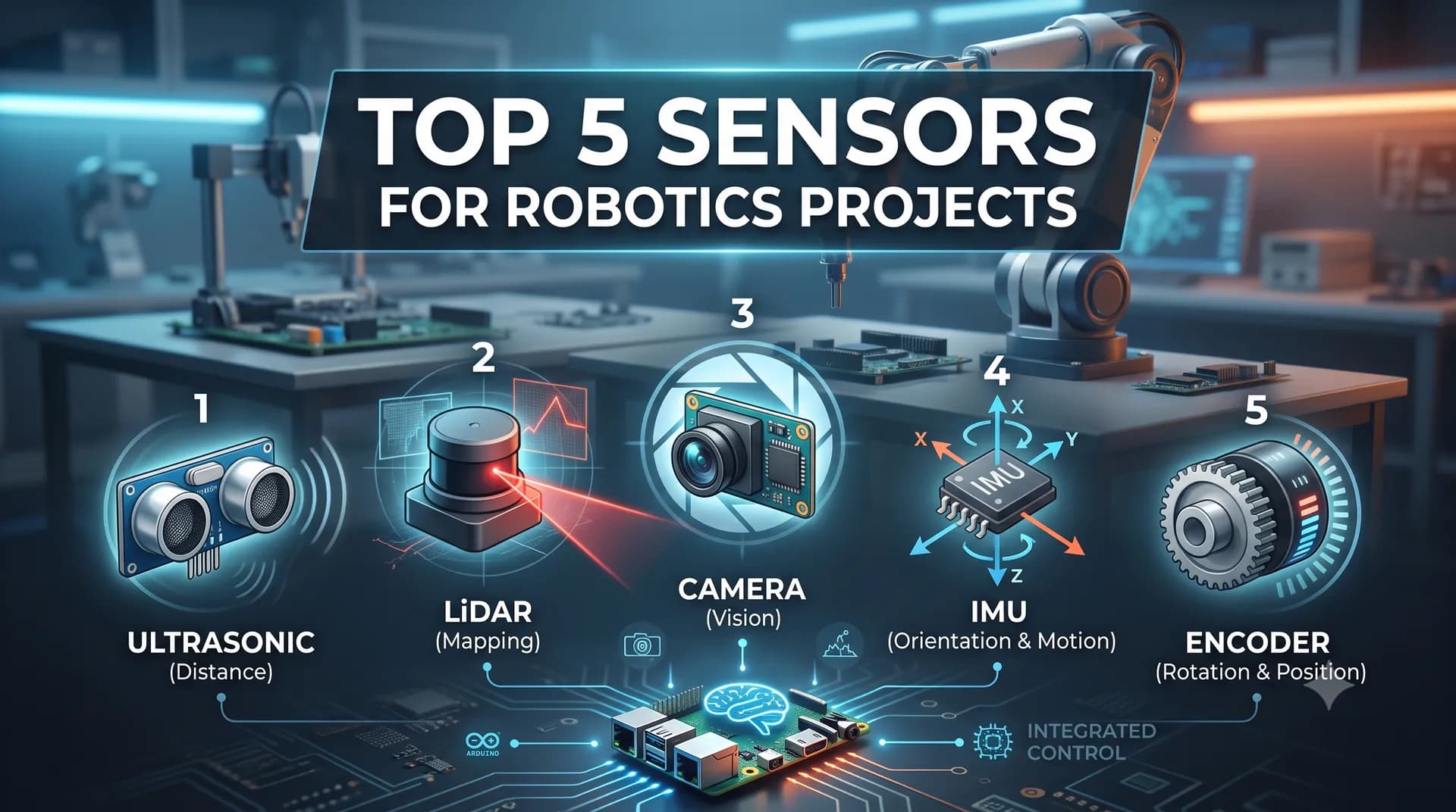 Top 5 Sensors for Robotics Projects: An Intermediate Guide to Robot Perception