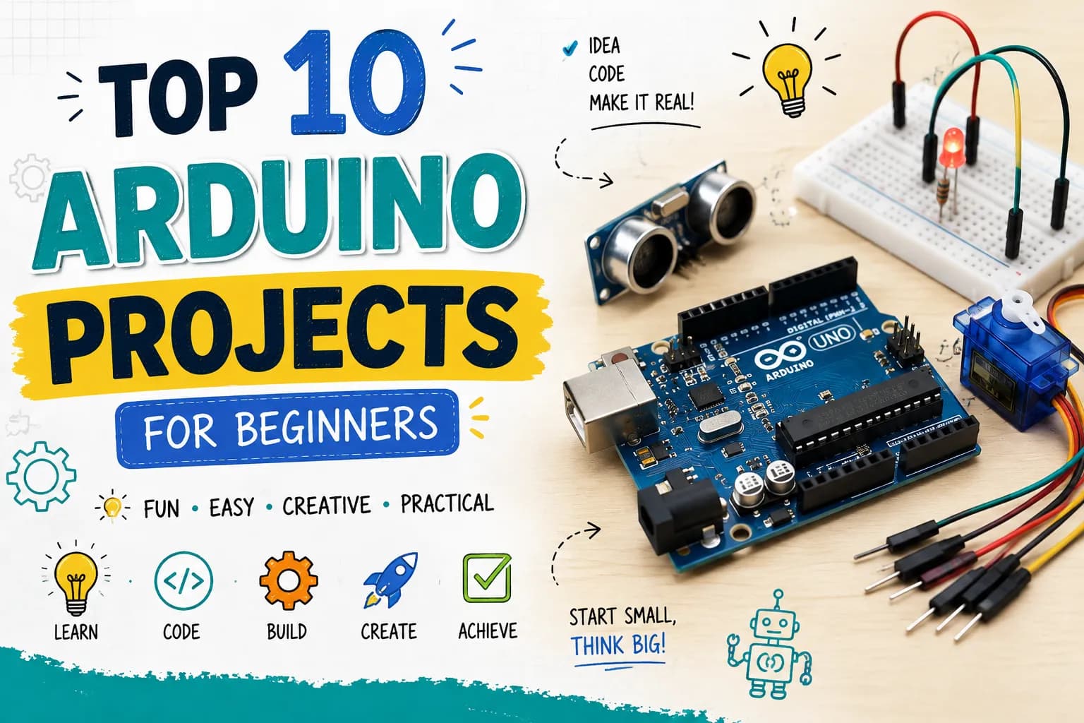 10 Best Beginner Arduino Projects to Master Electronics and Coding