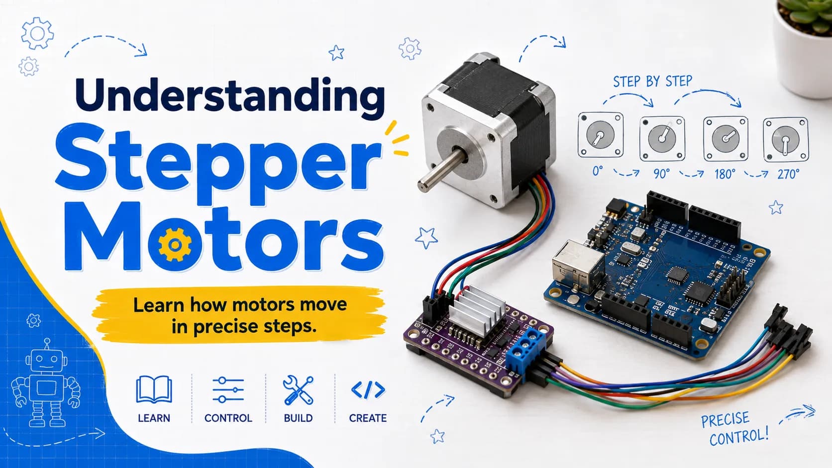 Understanding Stepper Motors: Operating Principles, Drive Modes, and Control Strategies