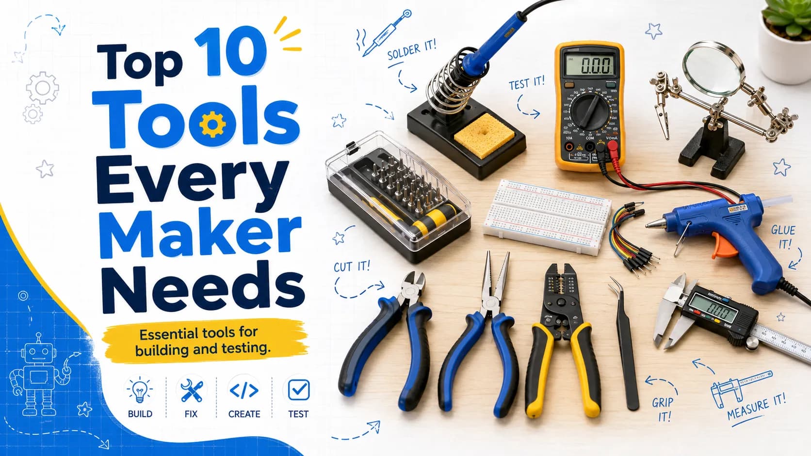 Top 10 Essential Tools Every Beginner Maker Needs to Get Started