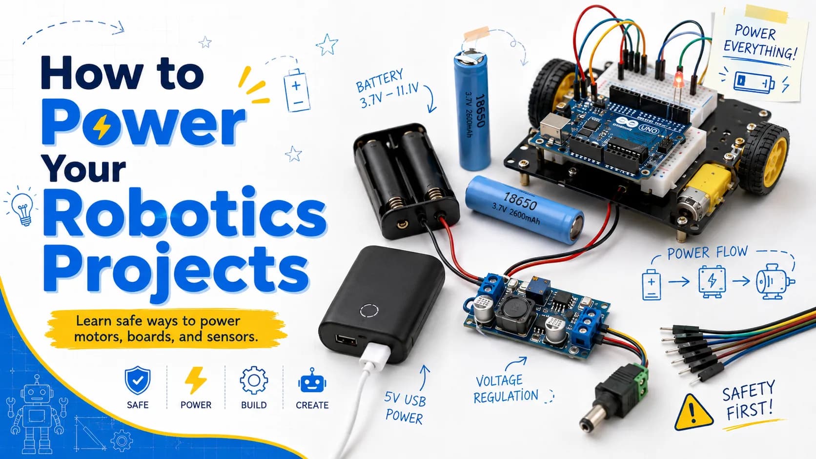 How to Power Your Robotics Projects: A Beginner's Guide