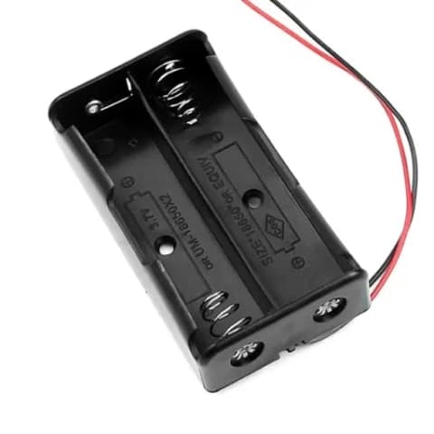 2 Cell 18650 Battery Holder | Double Cell Li-ion Battery Holder
