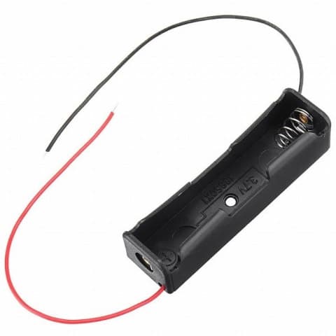 Single Cell 18650 Battery Holder | 1 Cell Li-ion Battery Holder