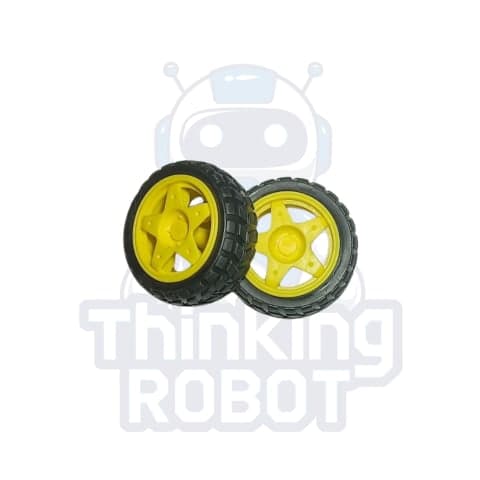 BO Motor Wheels (Set of 2) - Yellow