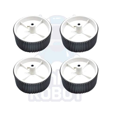 100 x 40mm Robot Wheel for 6mm Shaft Geared DC Motor