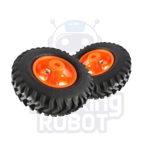 80 x 25mm Plastic Robot Wheel with 6mm Bore