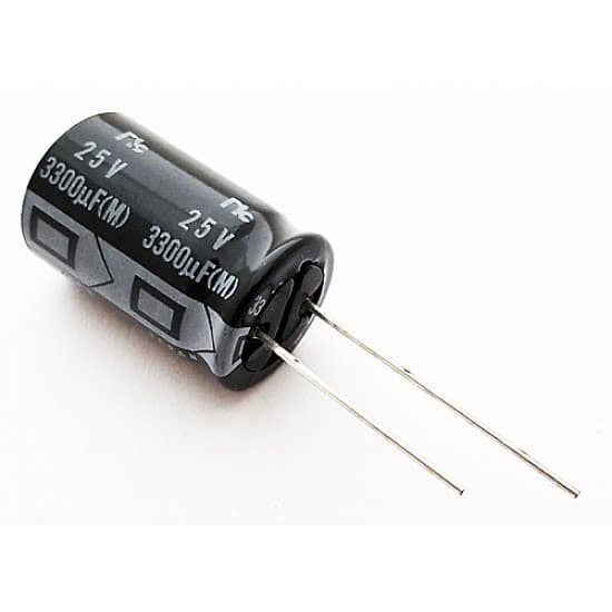 100uF 25V Electrolytic Capacitor | Radial Through-Hole Capacitor 1