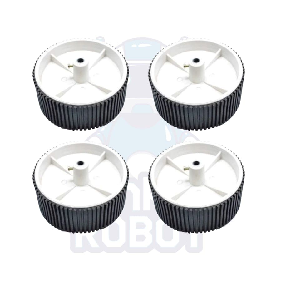 100 x 40mm Robot Wheel for 6mm Shaft Geared DC Motor 1