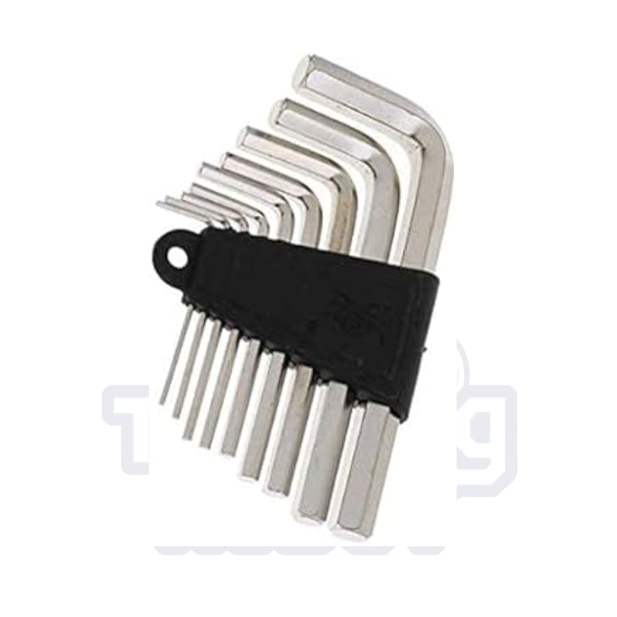 9-Piece L-Type Metric Allen Key and Hex Wrench Set 1