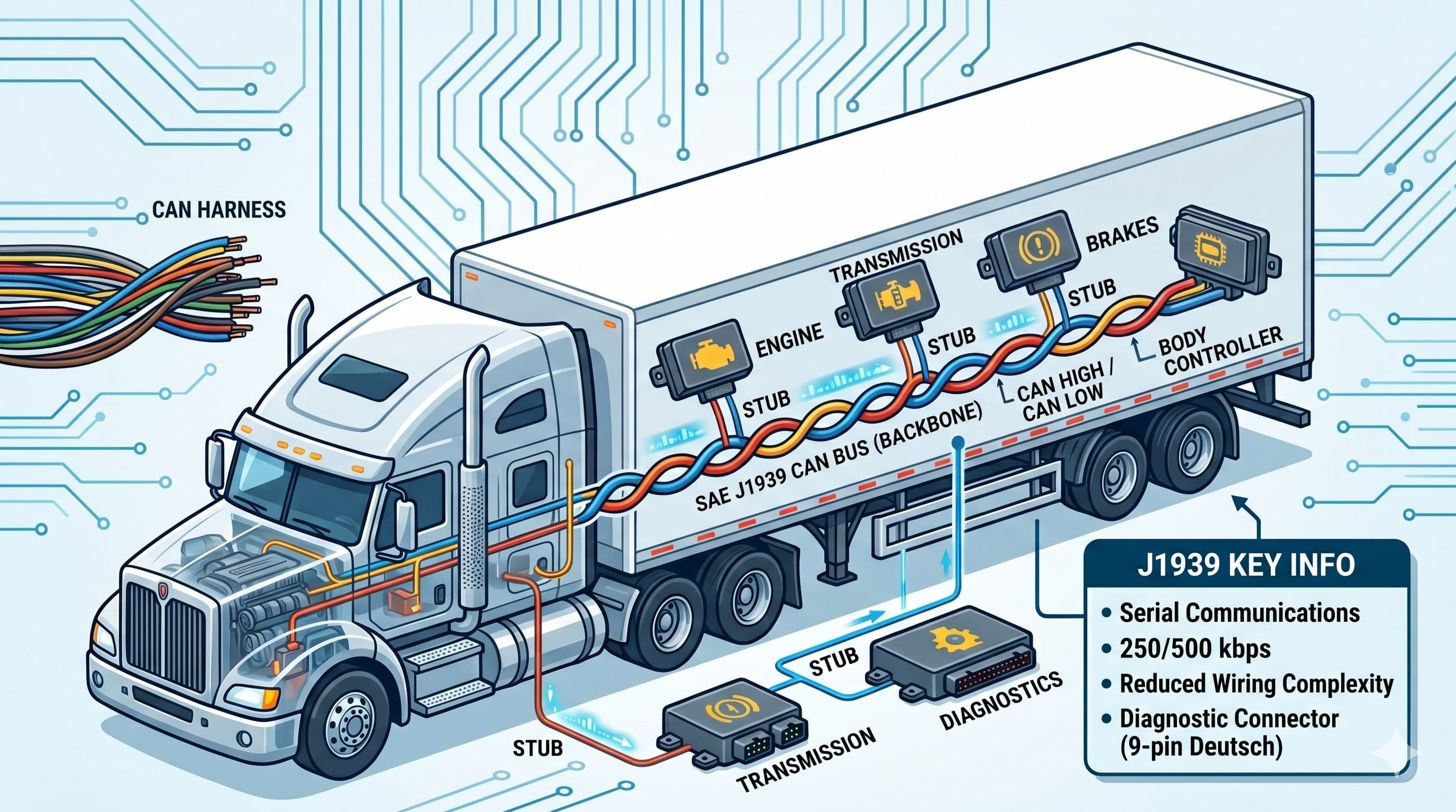 The Definitive Guide to the SAE J1939 Protocol: Extracting Commercial Vehicle Data