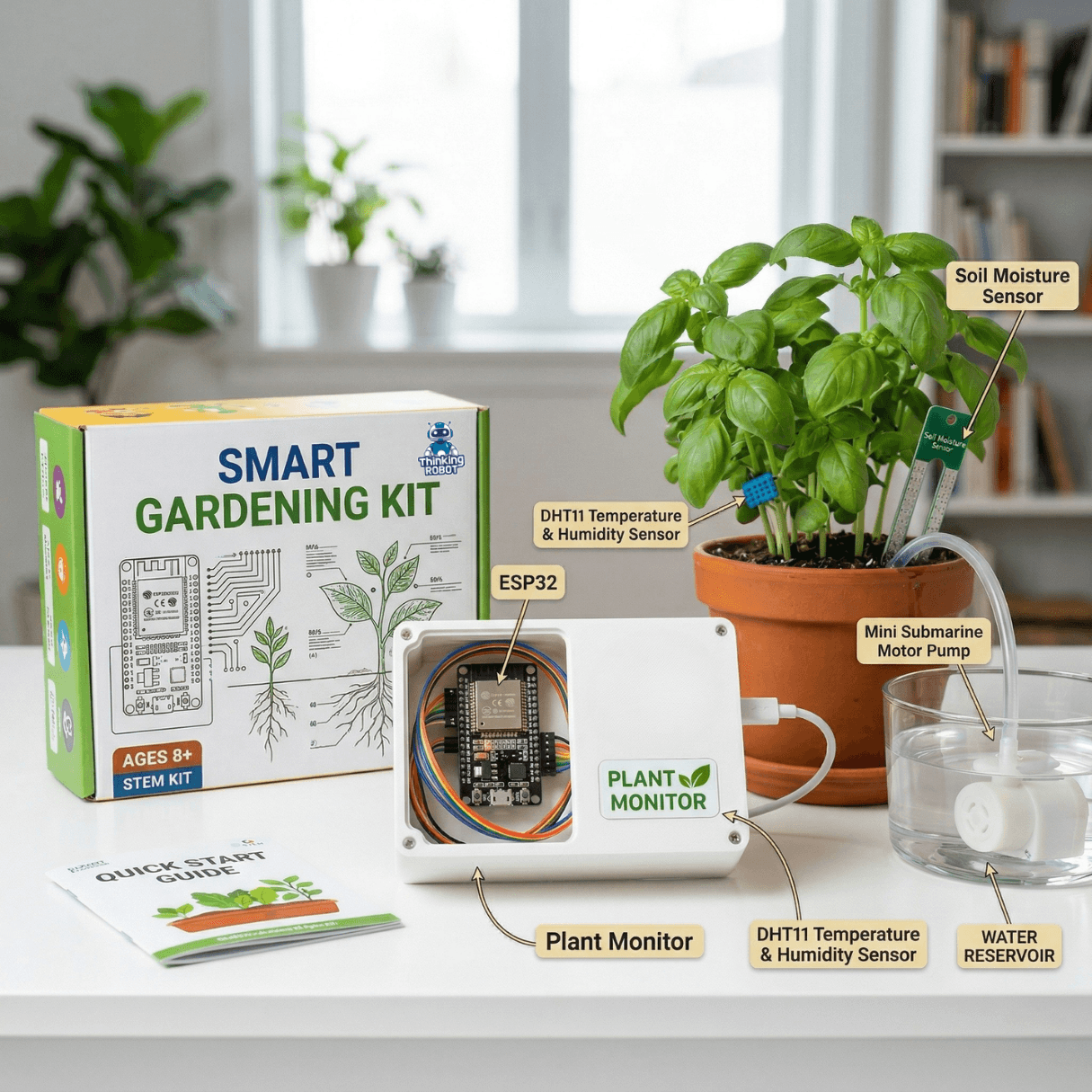 Smart Plant Monitoring and Watering Kit | ESP8266 Automated Gardening System
