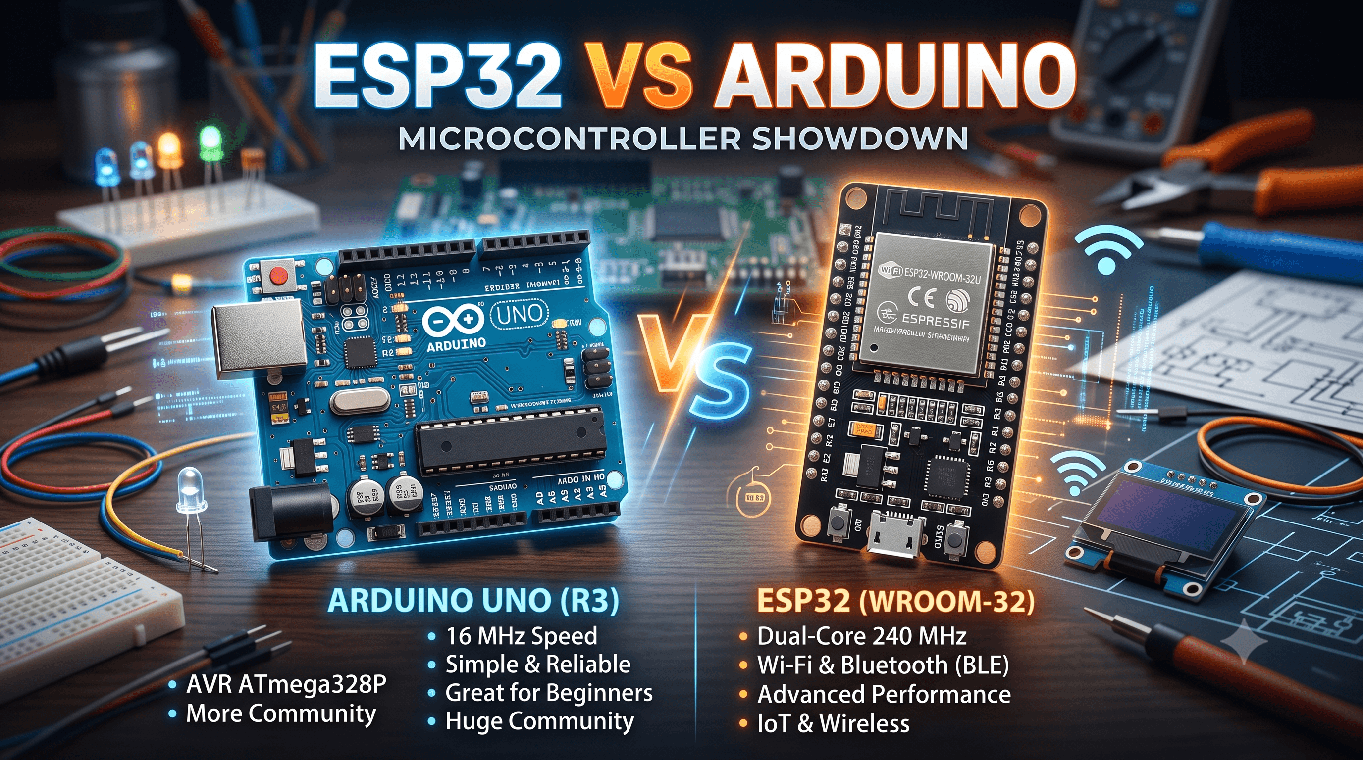 Arduino vs ESP32 (Which should you buy in 2026?)